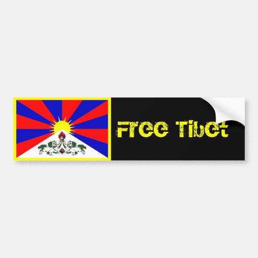 Freier Tibet-Autoaufkleber Autoaufkleber (Vorne)