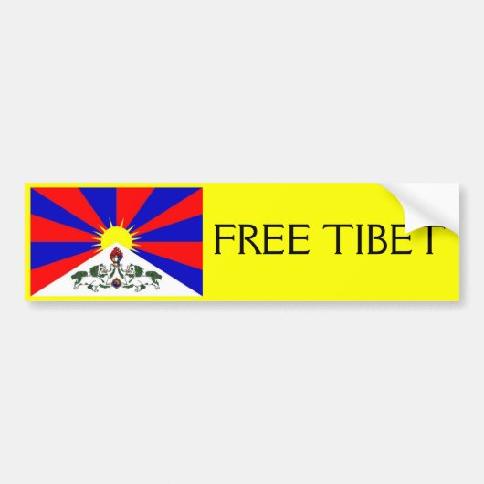 FREIER TIBET-Autoaufkleber Autoaufkleber (Vorne)
