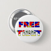 Freier Tibet-Knopf Button (Vorne & Hinten)