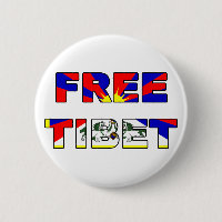 Freier Tibet-Knopf
