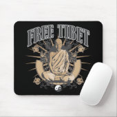 Freier Tibet-Mönch Mousepad (Mit Mouse)