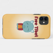 Freier Tibet niedlicher Kitty iPhone Fall Case-Mate iPhone Hülle (Rückseite (Horizontal))