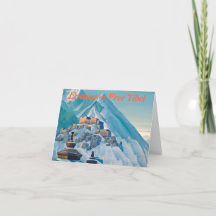 Freier Tibet-Notecard Karte