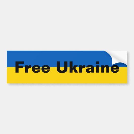 Freier ukrainischer Autoaufkleber (Vorne)