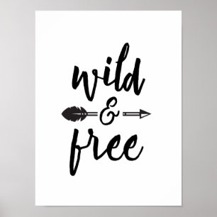 Freier und wilder Pfeil Ampere und Kinderzimmer Ar Poster