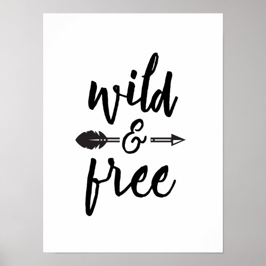 Freier und wilder Pfeil Ampere und Kinderzimmer Ar Poster (Vorne)