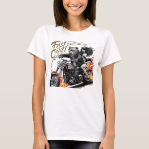 Freier Verkehr: Frau für Motorräder T-Shirt