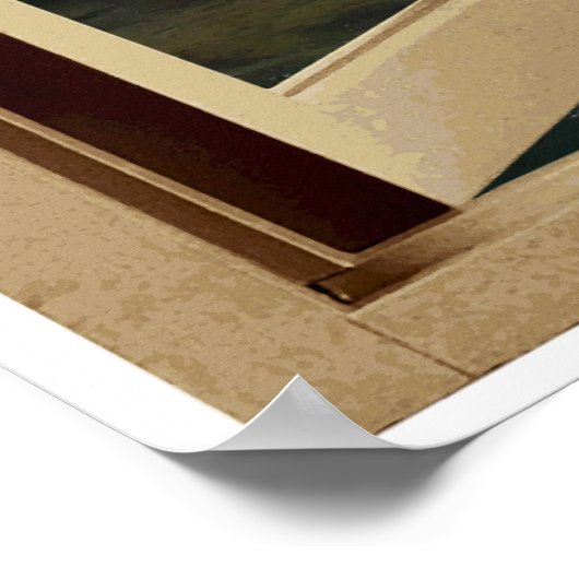 Freier Wasserfall Poster (Ecke)