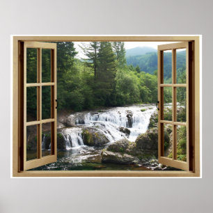 Freier Wasserfall Poster