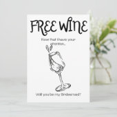 Freier Wein - Vorschlag für eine Übergangsregelung Dankeskarte (Stehend Vorderseite)