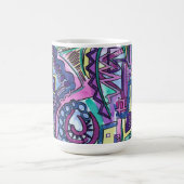Freier Wille-handgemalte abstrakte Kunst Kaffeetasse (Mittel)