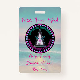 Freies Abzeichen mit Spirituosen, Frei Ihren Geist Ausweis