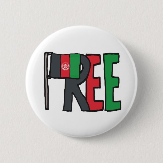 Freies Afghanistan Button (Vorderseite)