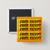 FREIES ÄGYPTEN BUTTON (Vorne & Hinten)