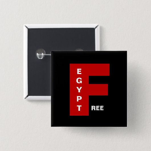 FREIES ÄGYPTEN BUTTON (Vorne & Hinten)