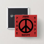 FREIES ÄGYPTEN FRIEDEN ÄGYPTEN BUTTON (Vorne & Hinten)