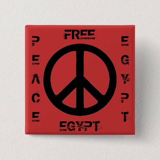 FREIES ÄGYPTEN FRIEDEN ÄGYPTEN BUTTON (Vorderseite)