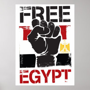 FREIES ÄGYPTEN-PLAKAT POSTER