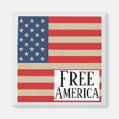 Freies Amerika Magnet (Vorne)