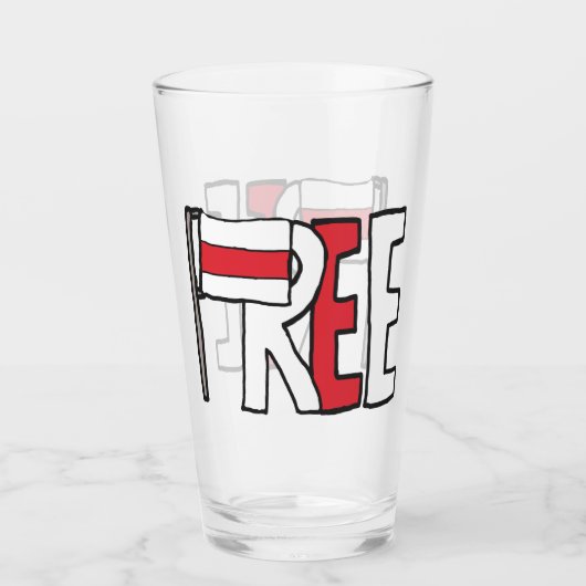 Freies Belarus Glas (Vorderseite)