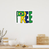 Freies Brasilien Poster (Küche)