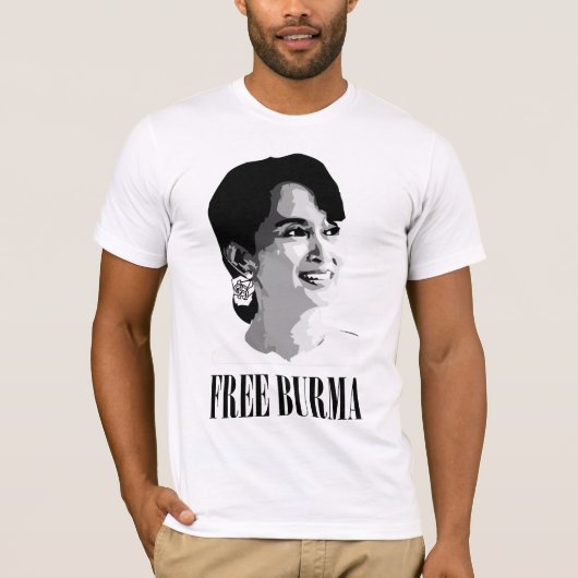 Freies Burma - Aung Sang Suu Kyi T-Shirt (Vorderseite)