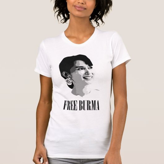 Freies Burma - Aung Sang Suu Kyi T-Shirt (Vorderseite)