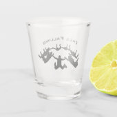 Freies Fallschirmspringen mit Fallschirmspringen Schnapsglas (Rückseite)