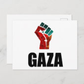 Freies Gaza-Palästina Postkarte (Vorne/Hinten)