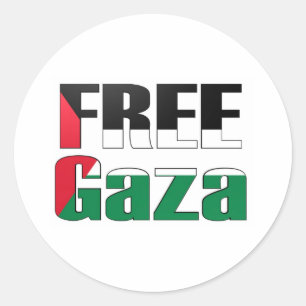 Freies Gaza Runder Aufkleber