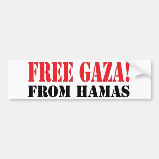 Freies GAZA von HAMAS Autoaufkleber (Vorne)