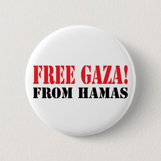Freies GAZA von HAMAS Button (Vorderseite)