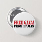Freies GAZA von HAMAS Button (Vorne & Hinten)