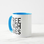 Freies hohes Fives Tasse (Vorderseite Links)