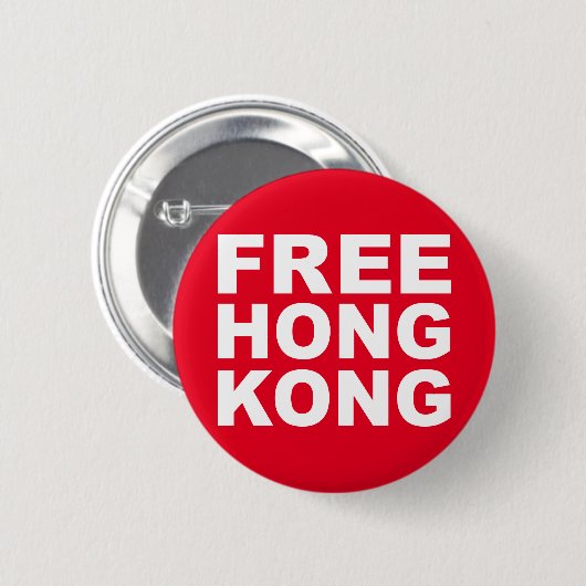 Freies Hongkong Button (Vorne & Hinten)