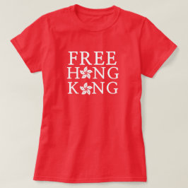 Freies Hongkong mit Orchid-Blume T-Shirt