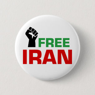 Freies Iran Anti-Iran-Krieg Button