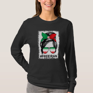 Freies Iran Frauen Leben Freiheit Gebleichtes Unor T-Shirt