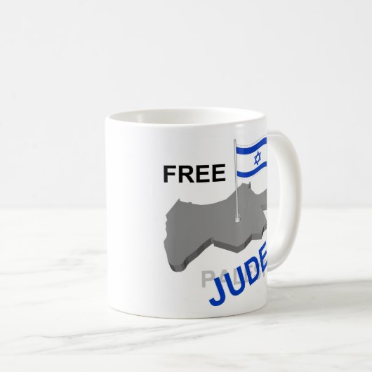 Freies Judea Kaffeetasse (VorderseiteRechts)