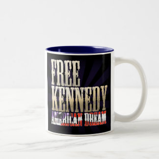 Freies Kennedy - amerikanischer Traum-Tassen Zweifarbige Tasse