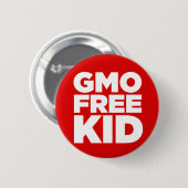 FREIES KIND GMOS (ROT) BUTTON (Vorne & Hinten)