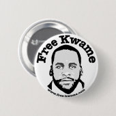 "Freies Kwame" Stoßknopf Button (Vorne & Hinten)