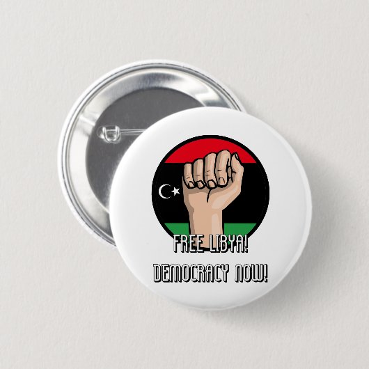 FREIES LIBYEN BUTTON (Vorne & Hinten)