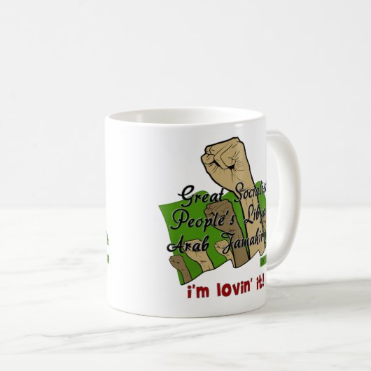 Freies Libyen Kaffeetasse (VorderseiteRechts)