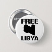 FREIES LIBYEN (Schwarzes) Button (Vorne & Hinten)