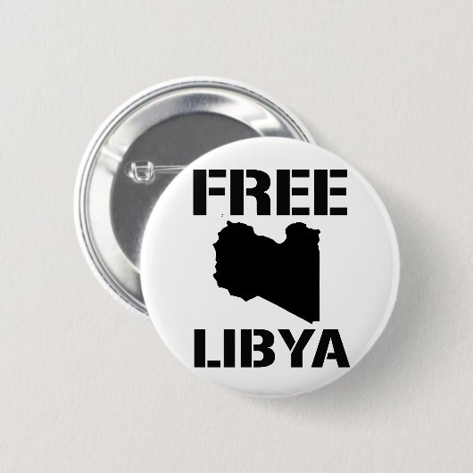 FREIES LIBYEN (Schwarzes) Button (Vorne & Hinten)