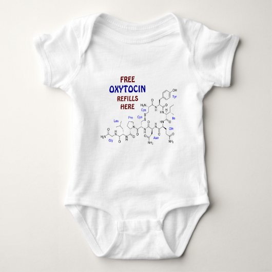 Freies Oxytocin füllt hier Baby Strampler (Vorderseite)