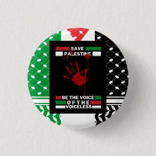 Freies-Palästina-Anstecker im Flaggenthema Palästi Button