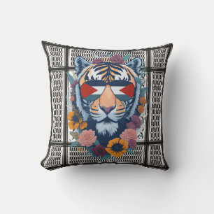 Freies Palästina ARABISCH MIT KARTE Tiger Kissen