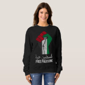 Freies Palästina - Arabische Unterstützung Palästi Sweatshirt (Vorne ganz)